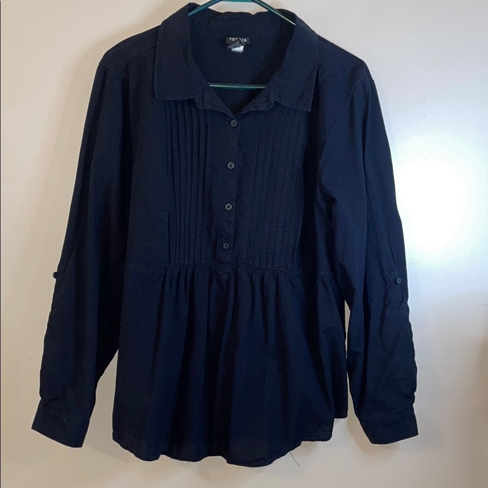 Long sleeve collared blouse Torrid size 2X